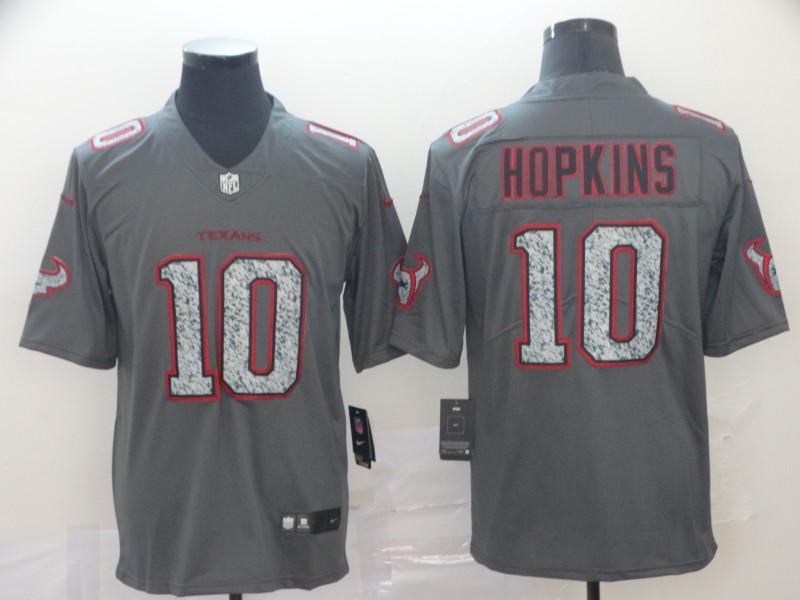 Men's Houston Texans DeAndre Hopkins #10 Gray Jersey